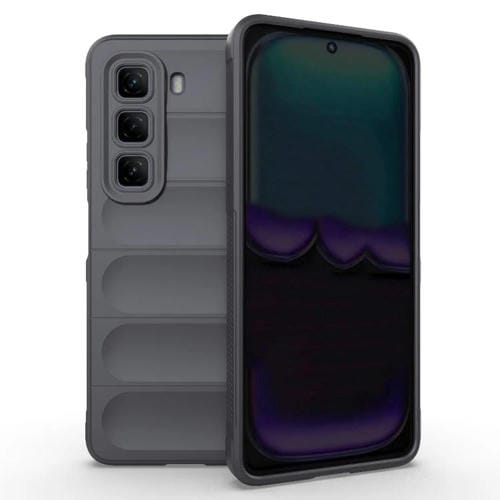 Funda TPU y Franela Protección Mágica Global para Infinix Hot 50 4G (Gris Oscuro)