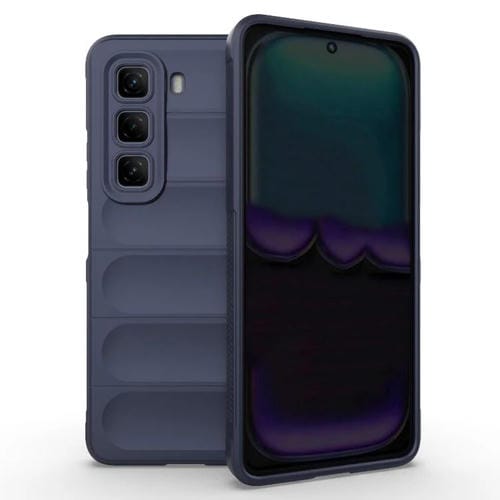 Funda TPU y Franela Protección Mágica Global para Infinix Hot 50 4G (Azul Oscuro)