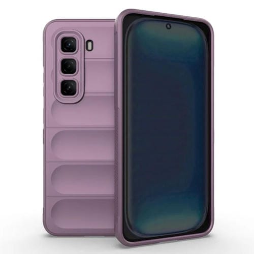 Funda TPU y Franela con Protección Mágica Global para Infinix Hot 50 Pro 4G (Morada)