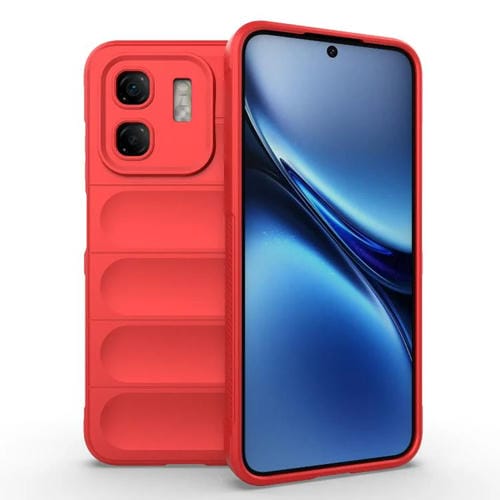 Funda TPU y Franela para Infinix Hot 50I 4G con Protección Mágica Global (Roja)