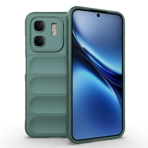 Funda TPU + Franela con Protección Mágica Global para Infinix Hot 50I 4G (Verde Oscuro)