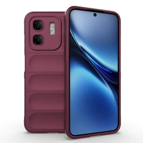 Funda TPU y Franela Infinix Hot 50I 4G Protección Mágica Global (Rojo Vino)