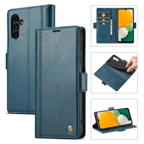 Funda para Samsung Galaxy A55 5G Lc.Imeeke Cuero con Ranuras para Tarjetas (Azul)
