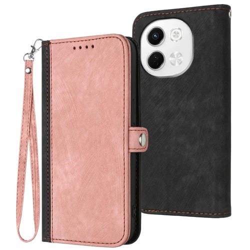 Funda de Cuero para Teléfono Tecno Pova 6 Neo 5G Spark 30 5G con Correa y Hebilla Doble (Rosa)