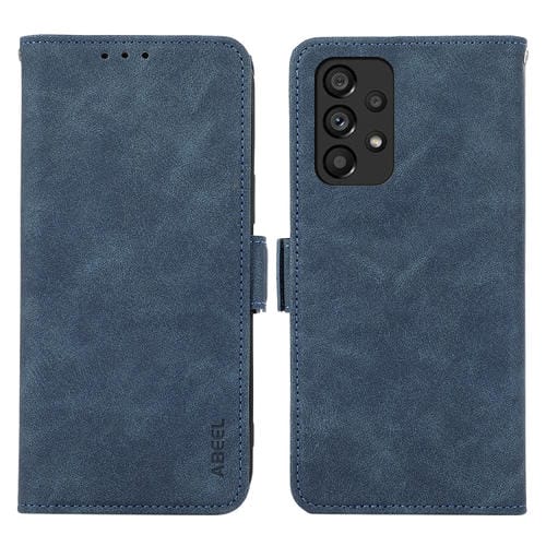 Estuche para Teléfono Samsung Galaxy A33 5G Abeel Cuero Rfid Magnético Esmerilado (Azul)