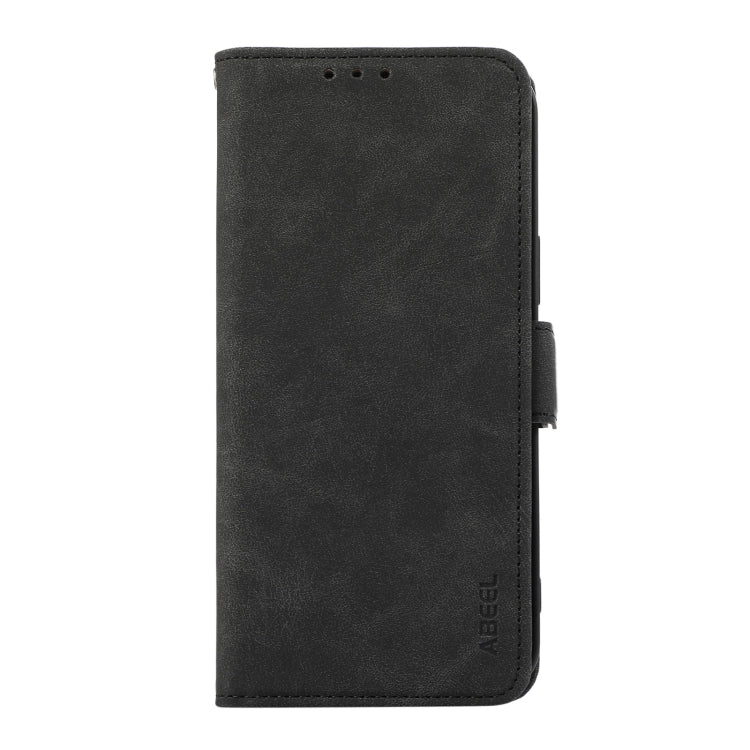 Estuche de Cuero Abeel para Samsung Galaxy A55 5G Magnético Rfid Esmerilado (Negro)