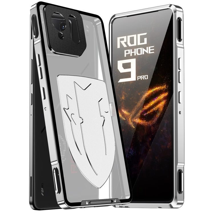 Estuche de Refrigeración Metal para Teléfono Asus Rog Phone 9/9 Pro (Plateado)