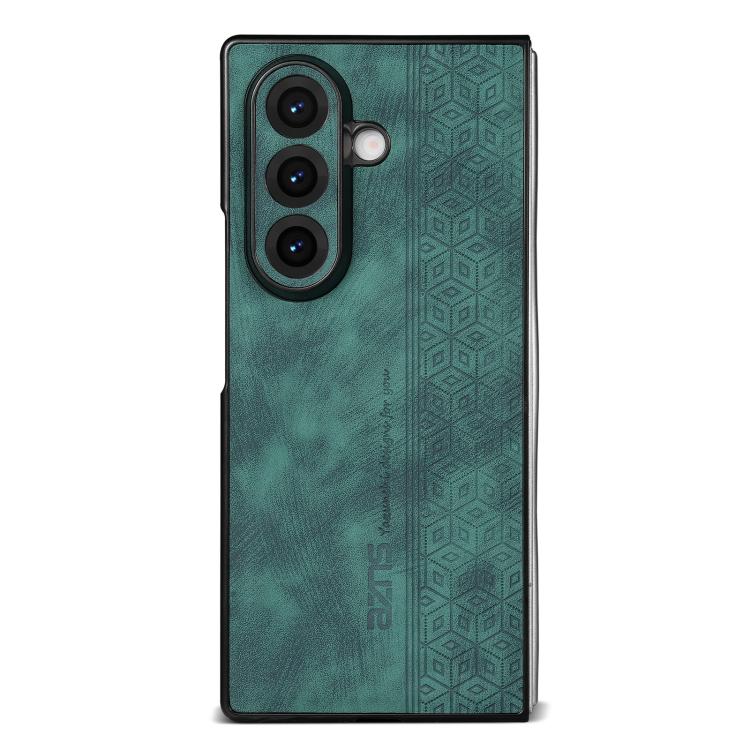 Funda AZNS con relieve 3D para Samsung Galaxy Z Fold7 5G (verde)