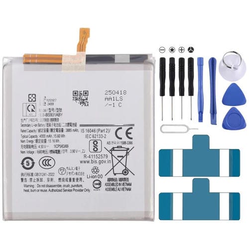 Reemplazo de batería de 4000 mAh para Galaxy S25 S9310