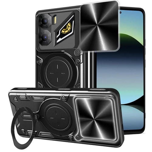 Funda magnética deslizante con textura de CD para ZTE Nubia Neo 3 (negro)