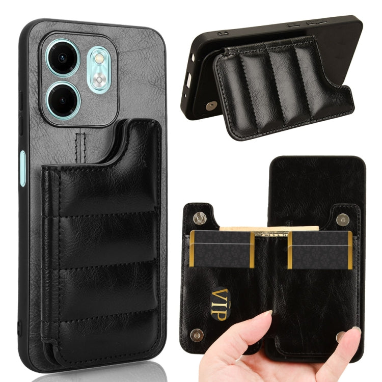 Funda para Teléfono Infinix Hot 50I Smart 9 con Patrón de Vaca (Negra)