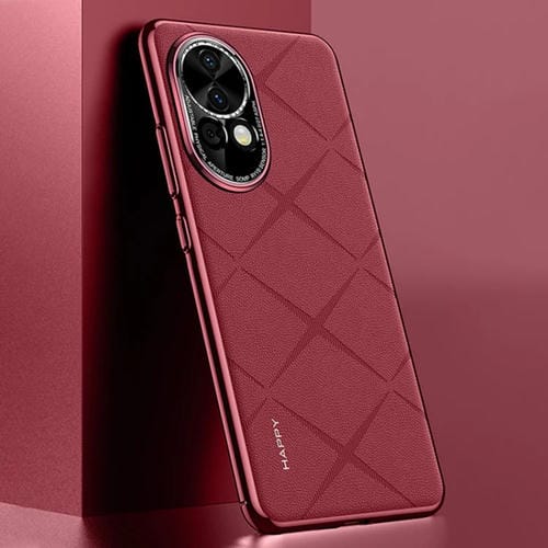 Funda de Cuero Huawei Nova 13 Protección Teléfono (Rojo Vino)