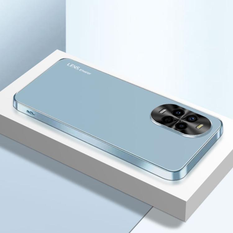 Funda Acrílico Esmerilado Galvanoplastia para Huawei Nova 13 Pro (Azul Sierra)