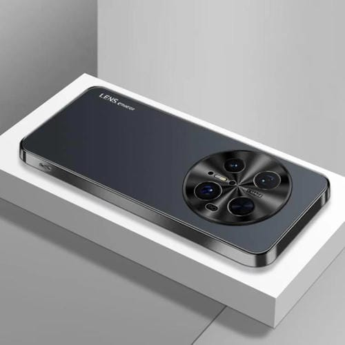 Funda Acrílico Esmerilado Galvanoplastia para Huawei Mate 70 Pro (Negra)