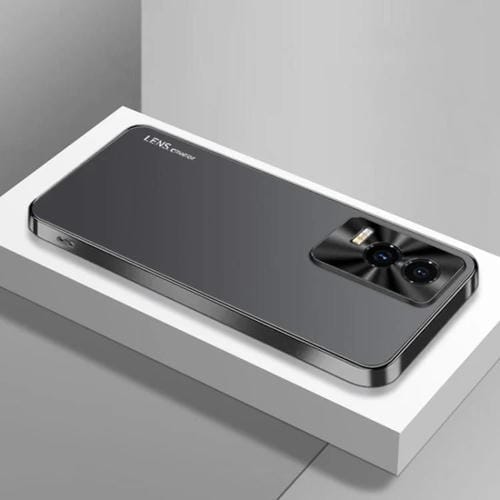 Funda Acrílico Esmerilado con Galvanoplastia para Teléfono Honor Gt Ag (Negra)