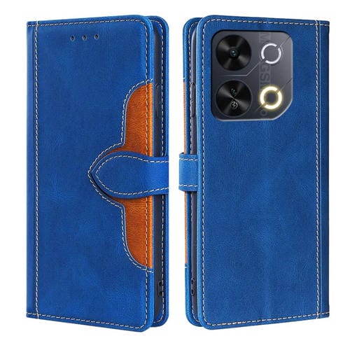 Funda de Cuero con Hebilla Magnética para Itel P65 (Azul) con Tacto Agradable