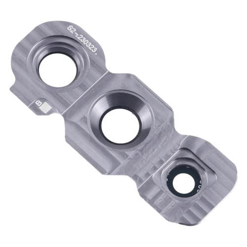 Linseabdeckung Samsung Galaxy A54 SM-A546B Rückseite (10 Stück) (Silber)