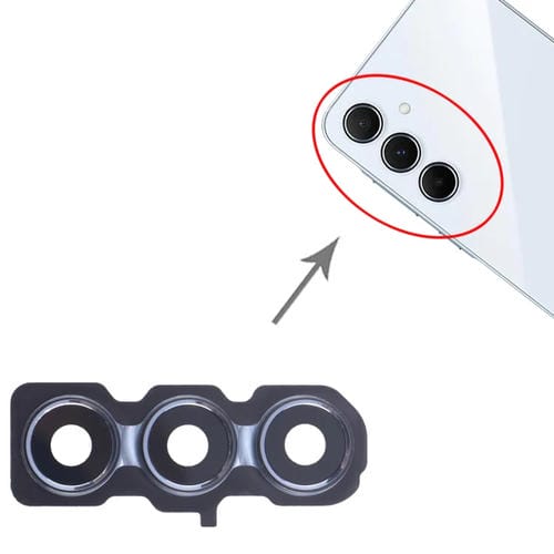 Cubierta de Lente de Cámara Trasera Samsung Galaxy A55 SM-A556B (10 Piezas) (Azul)