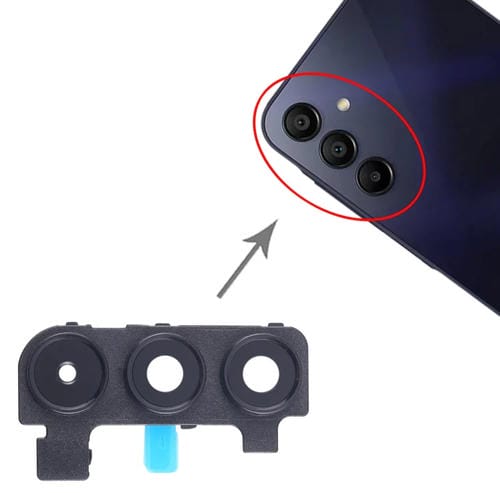 Rear Camera Lens Cover Samsung Galaxy A15 5G SM-A156B (10 Pieces) (Black)