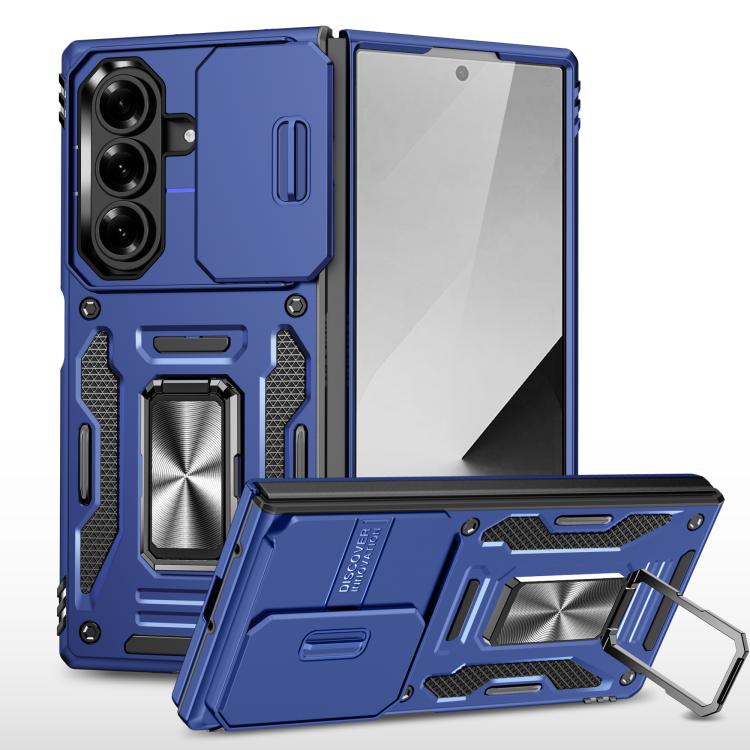 Funda protectora de PC y TPU para Samsung Galaxy Z Fold7 5G (azul marino)