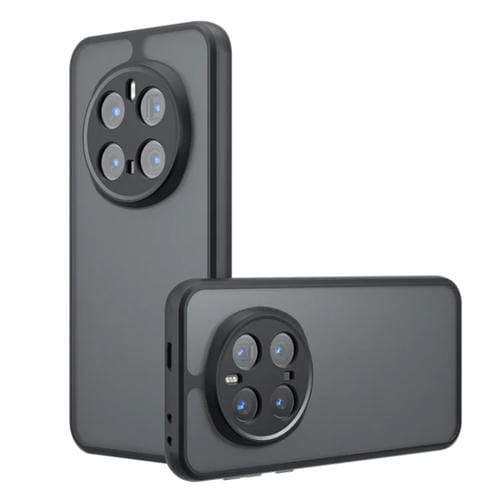 Funda híbrida TPU y PC para Honor Magic7 Pro con orificios precisos (Negro Esmerilado)