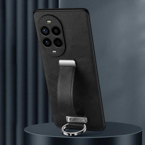 Funda para Teléfono Sulada Huawei Nova 13 Pro Textura Cuero Híbrido a Prueba de Golpes (Negro)