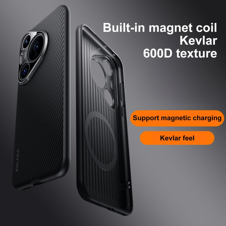 Funda para Teléfono Sulada 600D Kevlar Texture PC a Prueba de Golpes para Huawei Mate 70 (Marrón)