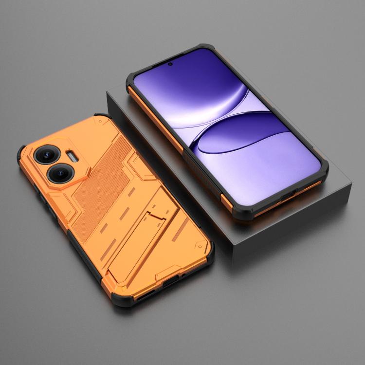 Funda 2 en 1 de PC + TPU con soporte para Redmi Turbo 4 Pro Punk Armor (naranja)