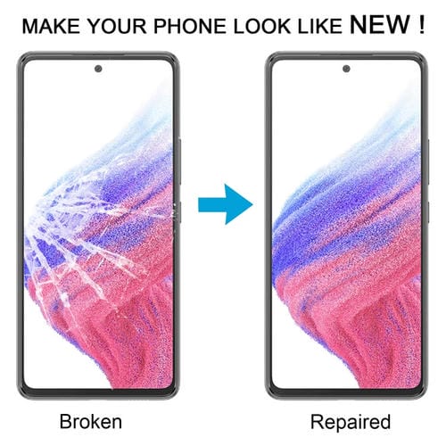 Außenlinsenglas Samsung Galaxy A53 5G SM-A536B mit OCA-Klebstoff (Transparent) - (10 Stück)