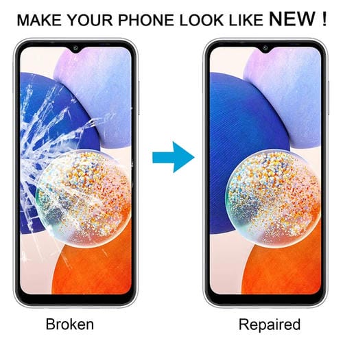 Lente de Vidro Ecrã Samsung Galaxy A14 5G SM-A146B com Adesivo OCA (10 Peças)