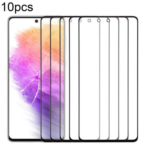 Glass Lens Screen Samsung Galaxy A73 SM-A736B with OCA Adhesive (10 Pieces)