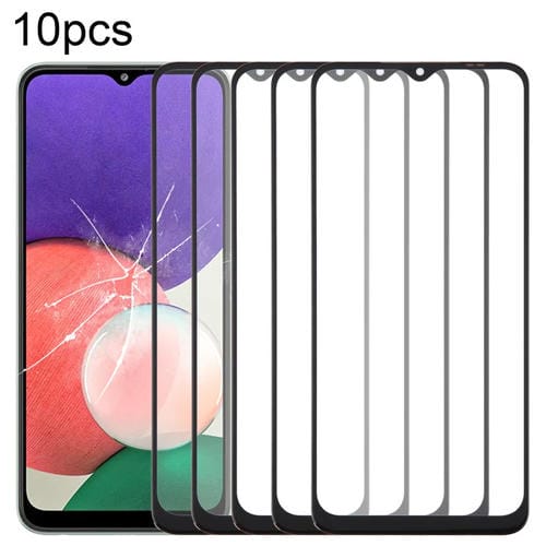 Objectif en verre Samsung Galaxy A22 5G SM-A226B Écran frontal avec adhésif OCA (10 pièces)