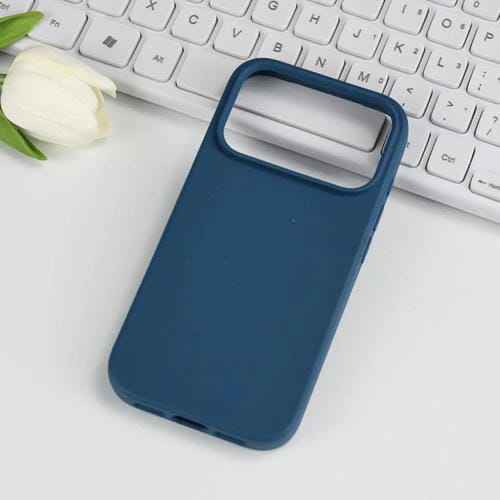Funda de TPU con diseño de paja de trigo para iPhone 17 Pro (azul)