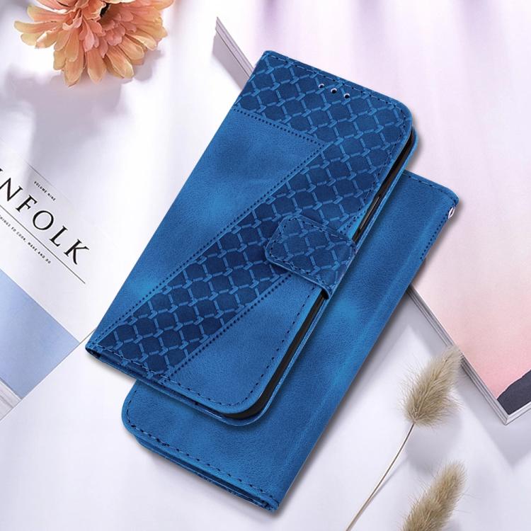 Funda de cuero con relieve de siete formas para Redmi A5 4G (171,7 mm) (azul)