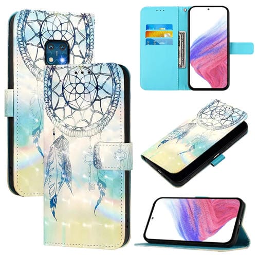 Funda de Cuero con Tapa Horizontal y Pintura 3D para Nokia Xr20 (Dream Wind Chimes)