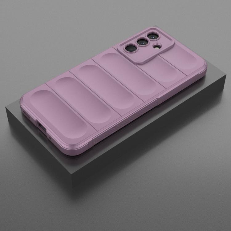 Funda de TPU + franela con protección mágica India para Samsung Galaxy M36 5G (morada)
