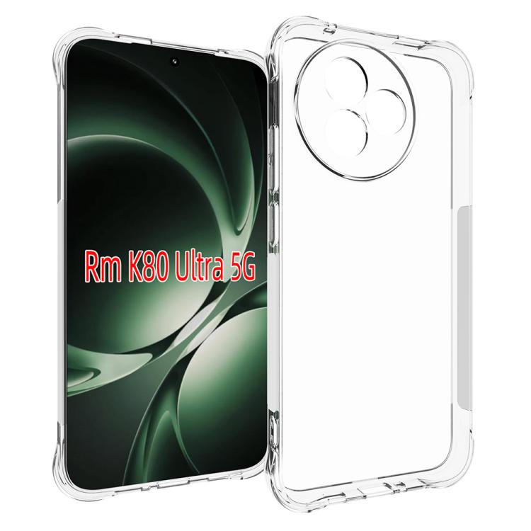 Funda de TPU ultra resistente a los golpes y antideslizante para Redmi K80 (transparente)