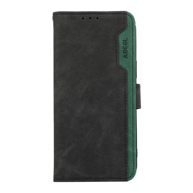 Funda de Cuero con Bloqueo Abeel para OnePlus Nord 13 (Negro y Verde)