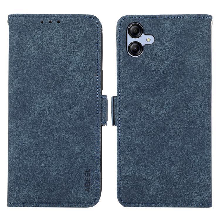 Funda de cuero magnético ABEEL con protección RFID para Samsung Galaxy A07 5G (azul)