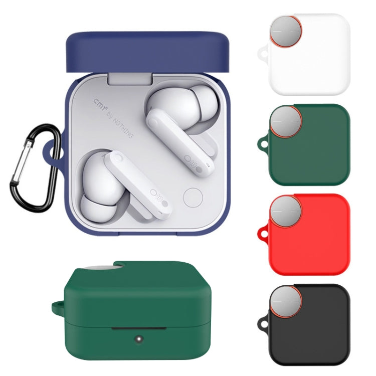 Funda Protectora de Silicona para Auriculares Bluetooth cmf By Nothing Buds Pro2 (Negra)