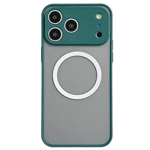 Funda MagSafe con diseño de ojo de halcón para iPhone 17 Pro (verde oscuro)