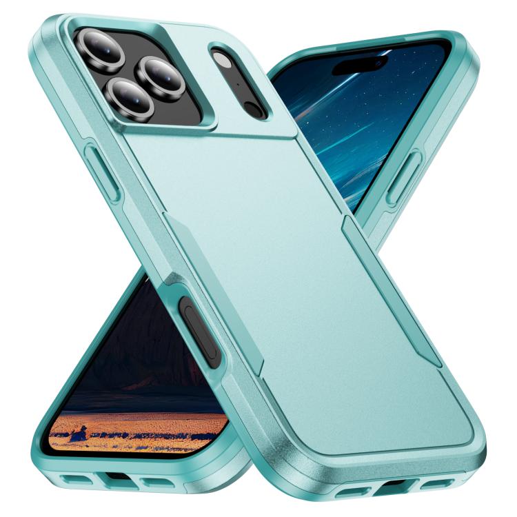 Funda Pioneer Armor de PC y TPU resistente para iPhone 17 Pro (verde)