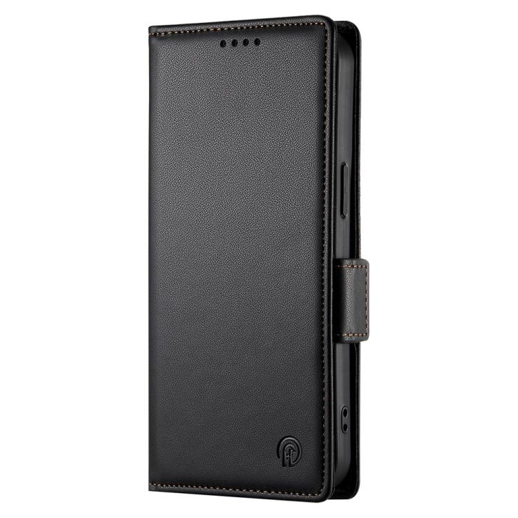 Funda de cuero esmerilado con hebilla lateral magnética para Redmi K80/K80 Pro (negro)