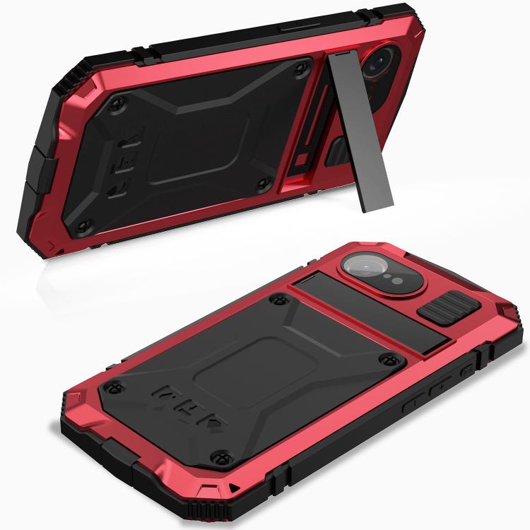 Funda para iPhone 16E R-Just Life Resistente al Agua, al Polvo y a Los Golpes (Roja)