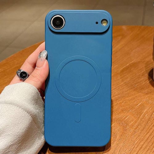 For iPhone 17 Air Solid Color Liquid Silicone MagSafe Magnetic Phone Case(Royal Blue)