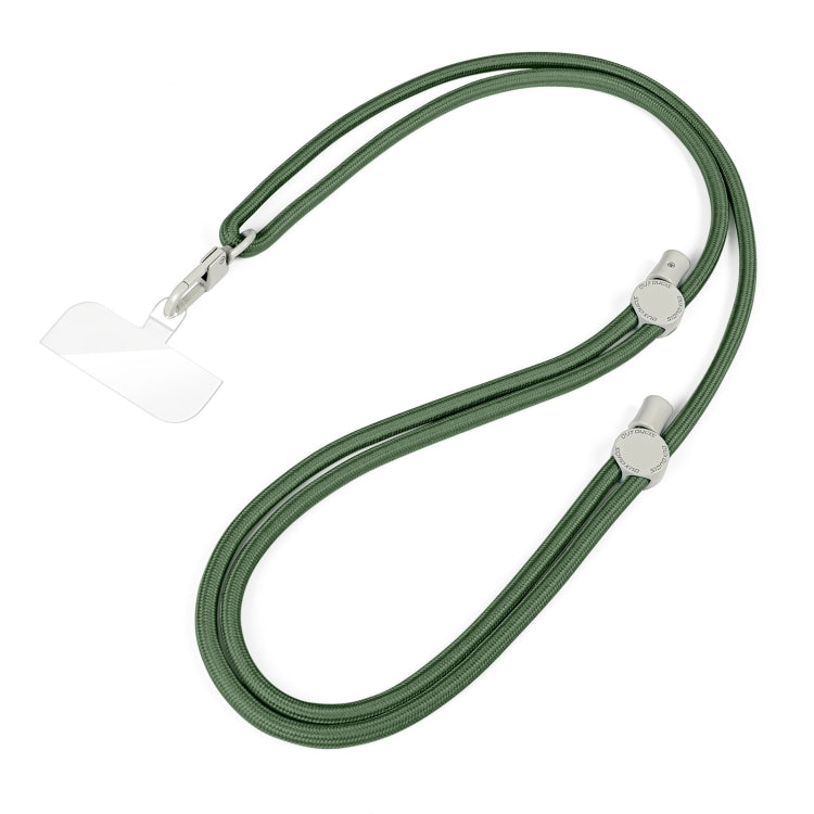 Correa para el Cuello Cruzada Dux Ducis Plaz con Cordón Antipérdida para Teléfono (Verde Militar)