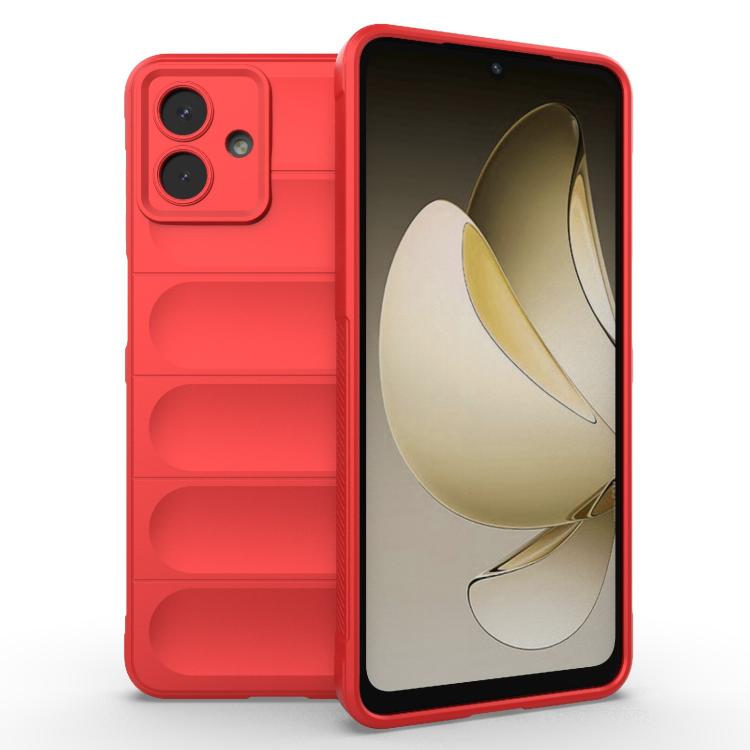 Funda de TPU + franela Magic Shield para Samsung Galaxy A07 4G (roja)