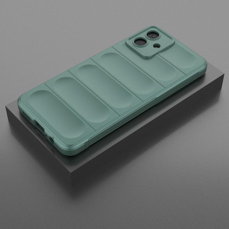 Funda de TPU + franela Magic Shield para Samsung Galaxy A07 4G (verde oscuro)