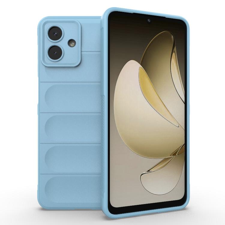 Funda de TPU + franela Magic Shield para Samsung Galaxy A07 4G (azul claro)