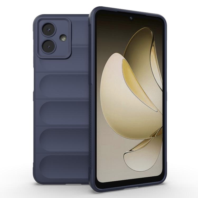 Funda de TPU + franela Magic Shield para Samsung Galaxy A07 4G (azul oscuro)